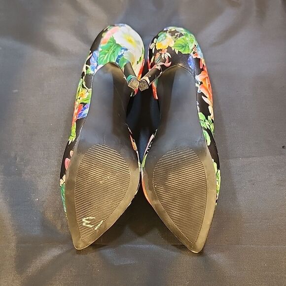 JUSTFAB FLORAL MULTI D'ORSAY HIGH HEEL PUMPS S2 - Picture 15 of 16